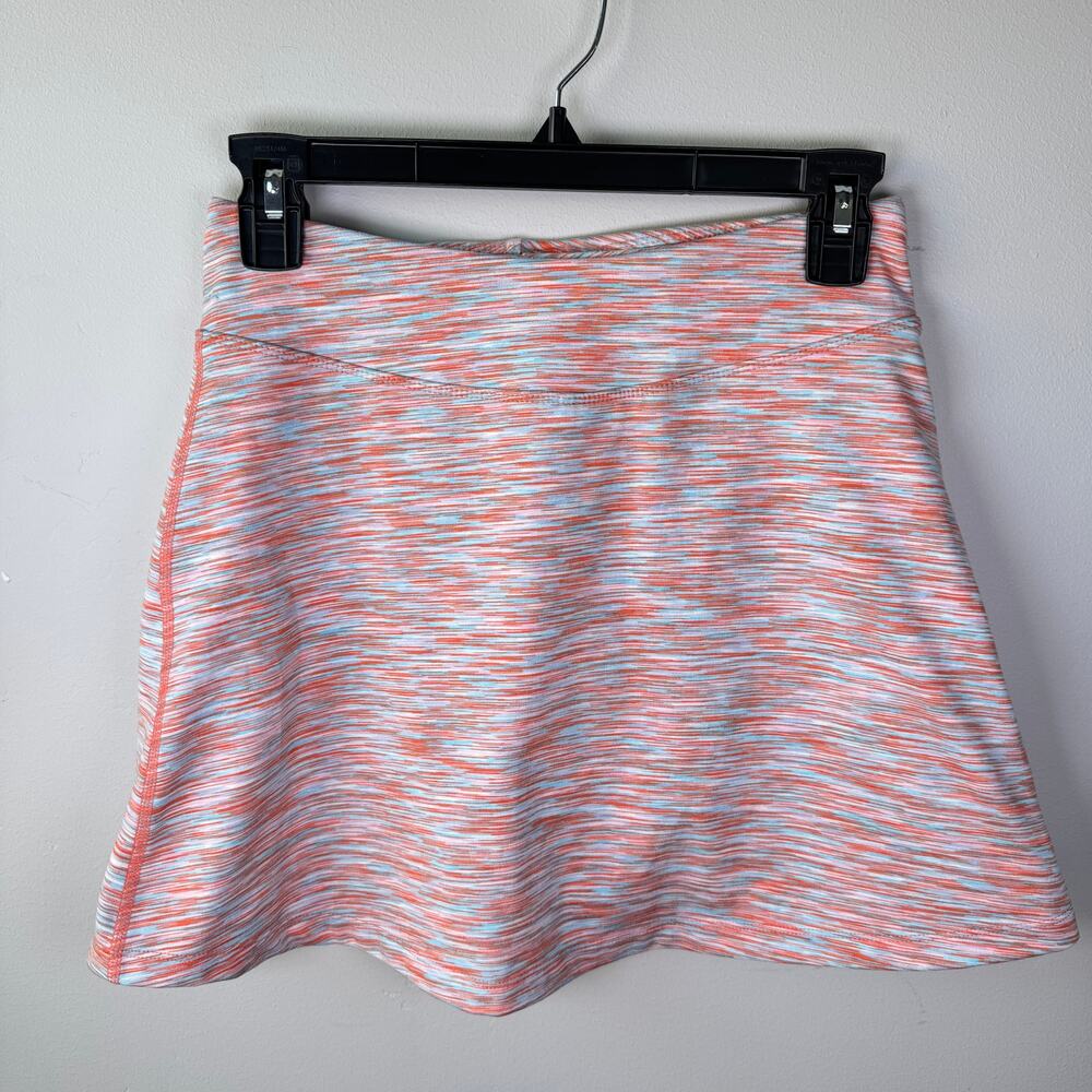 Title Nine Golf Pickleball Tennis Skirt Skort Women XS Orange Blue Stretch